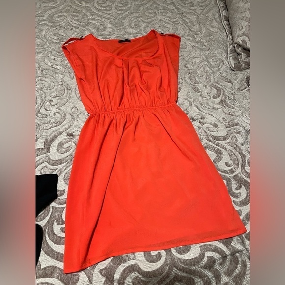 Soprano Reddish-Orange Sleeveless Dress – Preloved Size S - Picture 6 of 11